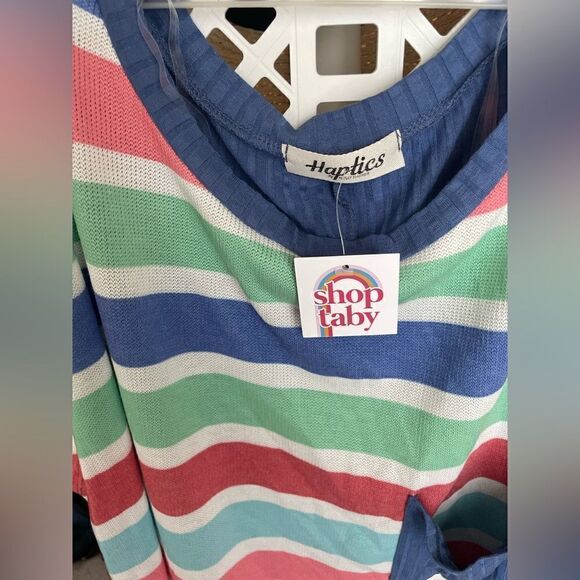 Haptics striped top size 1X new with tags!🛍️ - Picture 6 of 6